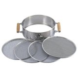 No.1370  Stainless soil sieve [2100g / 320 x 110 mm]