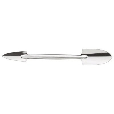 Photo1: No.1396  Stainless steel twin scoop [60g/260mm]
