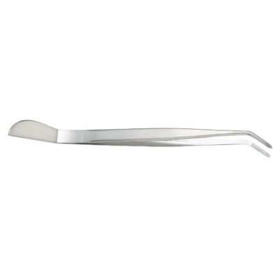 Photo1: No.1314  Stainless tweezers curved [60g/220mm]