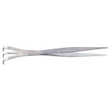 No.1322  Stainless tweezers with rake [45g/210mm]