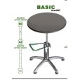 Photo2: No.M1201 <br>Green T Basic Round table (2)