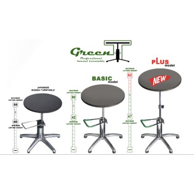 Photo3: No.M1203  Green T Plus Round table