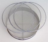 No.60277  Stainless Soil Sieves(2,4,7mm) [540g / 37cm]