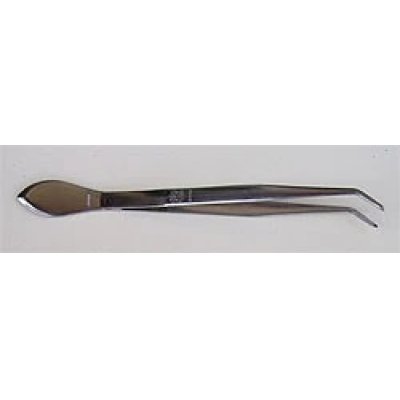 Photo1: No.60191  Stainless Tweezer w/Rake /Curved [35g/205mm]