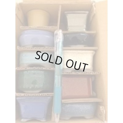 Photo1: No.MP13A-46E  Mame pot sets, 10pcs