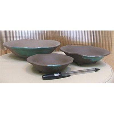 Photo1: No.SP11A-272930  Kusamono pot set, 3pcs