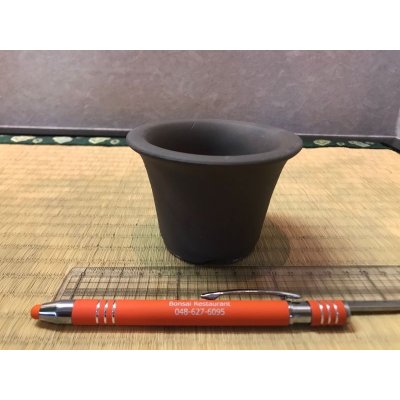 Photo2: No.2B-29  Bonsai pot, round, small