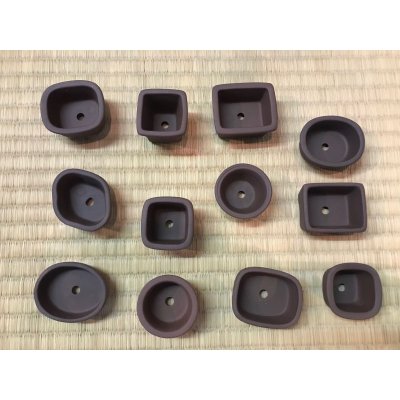 Photo4: No.305  Bunzan, Mame bonsai pot, 12pcs