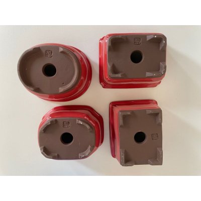 Photo3: No.503  Bunzan, Shohin bonsai pot, 4pcs