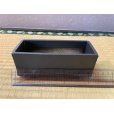 Photo1: No.BK2002-5 <br>Rectangle Bonsai pot, black (1)