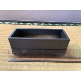 No.BK2002-5  Rectangle Bonsai pot, black