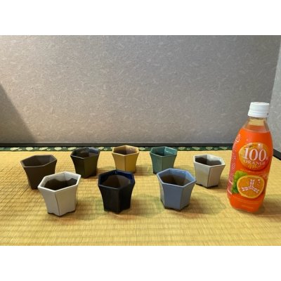 Photo2: No.MS1569-2.5  Hexagonal cascade pot, 8pcs set