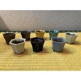 No.MS1569-2.5  Hexagonal cascade pot, 8pcs set