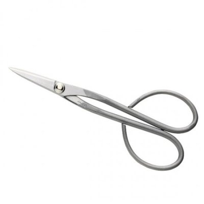 Photo1: No.5019  Stainless steel trimming scissors [96g/180mm]