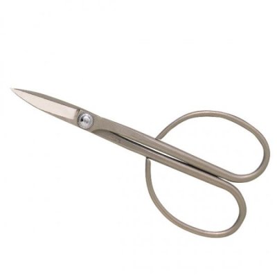 Photo1: No.2024  Ｆluorine nickel plating bonsai scissors [112g/180mm]