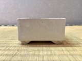 No.WY2011-3  Square Bonsai pot, white