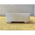 Photo1: No.WY2012-4 <br>Square Bonsai pot, white (1)