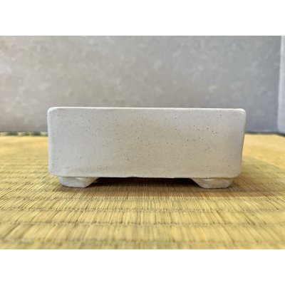 Photo1: No.WY2012-4  Square Bonsai pot, white