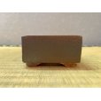 Photo1: No.BR2011-3 <br>Square Bonsai pot, brown (1)