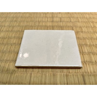 Photo1: No.WY2001-2.5  Square ceramic plate, white