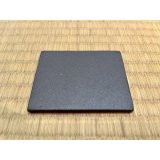 No.BK2001-2.5  Square ceramic plate, black