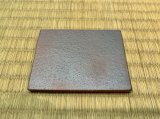 No.BR2001-2.5  Square ceramic plate, brown