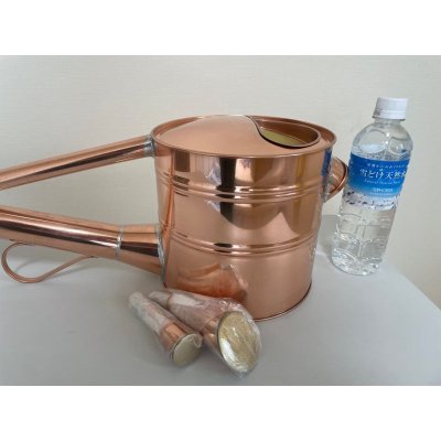 Photo4: No.YN3503  Watering Can, made of Copper  6L* (No.1004)