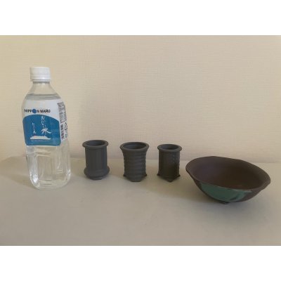 Photo1: TB0706 Bonsai pot, 4pcs set
