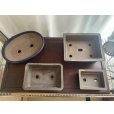 Photo2: No.TB0805<br> Bonsai pot, 4pcs set (2)