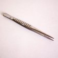 Photo1: No.3502 <br>Stainless steel tweezers narrow type (1)