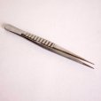 Photo1: No.3500 <br>Stainless steel tweezers narrow type (1)