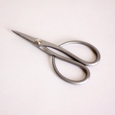 Photo1: No.5022  Stainless steel trimming scissors S