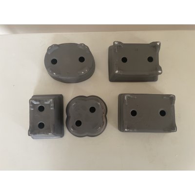 Photo4: No.12A-5A  Bonsai pot set, 5pcs