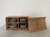 No.TB0801  Bonsai pot with wooden box