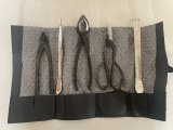 No.TB0803  Bonsai tool set with roll up case