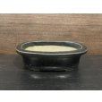 Photo2: No.MH4879<br>Heian Tofukuji 1st, Ruriyu oval pot (2)