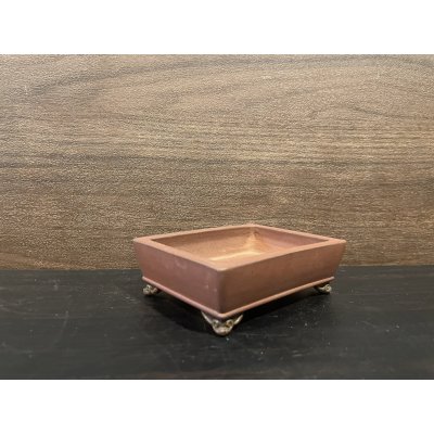 Photo3: No.MH4882  Heian Kozan 1st, Shudei rectangular, brown