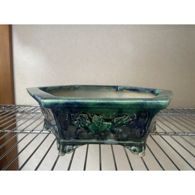 Photo1: No.FA4501  Bonsai pots by Shigeru Fukuda