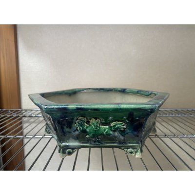 Photo2: No.FA4501  Bonsai pots by Shigeru Fukuda