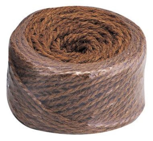 Photo1: No.1174  Hemp-palm rope brown 100M [400g] (1)