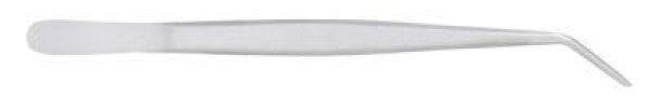 Photo1: No.3312  Professional stainless tweezers curved [30g/165mm] (1)