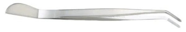 Photo1: No.1314  Stainless tweezers curved [60g/220mm] (1)