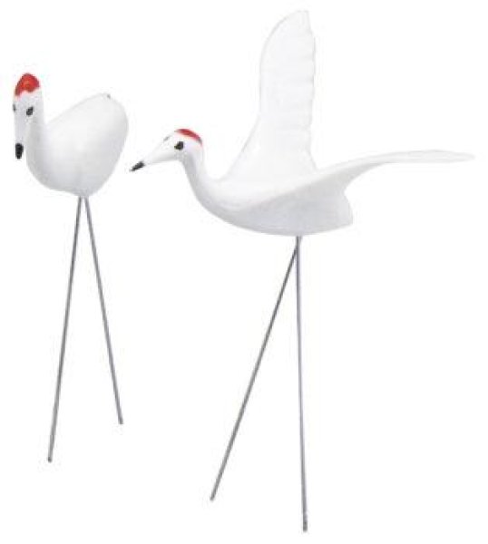 Photo1: No.1761  Crane, pair (1)