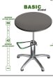 Photo2: No.M1201  Green T Basic Round table (2)