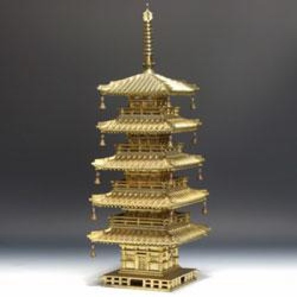 Photo1: No.E7-015  Ornament of five-storied pagoda (1)