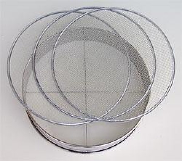 Photo1: No.60277  Stainless Soil Sieves(2,4,7mm) [540g / 37cm] (1)