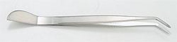 Photo1: No.60197  Stainless Tweezer /Curved [55g/220mm] (1)