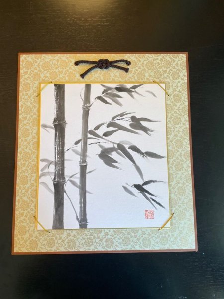 Photo1: No.HS-1005  Hanging scroll, painting (1)