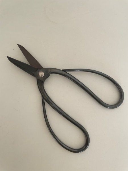 Photo5: No.0351  Custom made Trimming shears (Made to order)* [140g/180mm] (5)