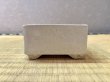 Photo1: No.WY2011-3  Square Bonsai pot, white (1)